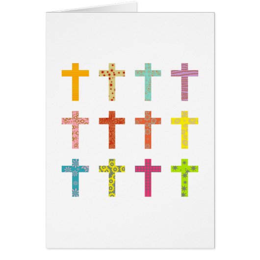 Patterned Crosses Cards (Front)