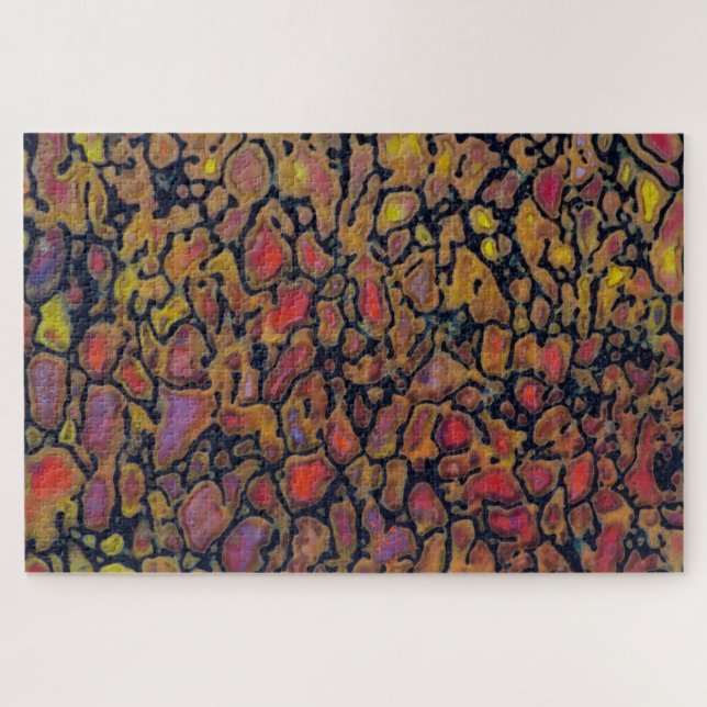 Patterned Dinosaur Bone Jigsaw Puzzle (Horizontal)