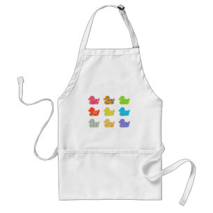 Patterned Ducks Adult Apron