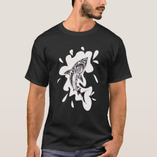Patterned exotic shark artwork black and white Meh T-Shirt