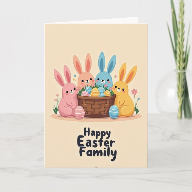 Patterned Friends Season Card (Front)