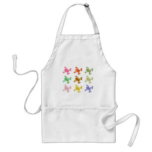 Patterned Frogs Adult Apron