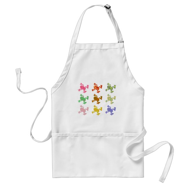 Patterned Frogs Adult Apron (Front)