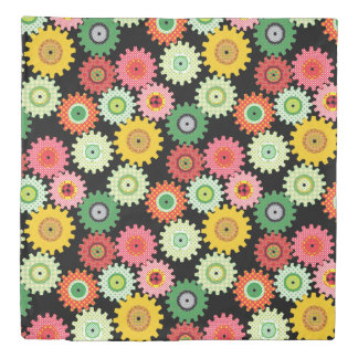 Patterned Gears Duvet Cover