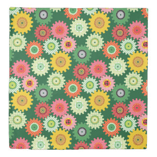 Patterned Gears Duvet Cover