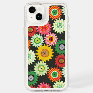 Patterned Gears Speck iPhone 14 Plus Case