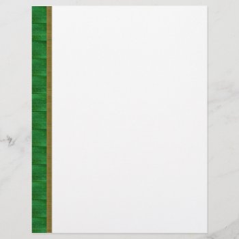 Patterned Green And Gold Border by sagart1952 at Zazzle