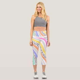 PATTERNED High Waisted Capris