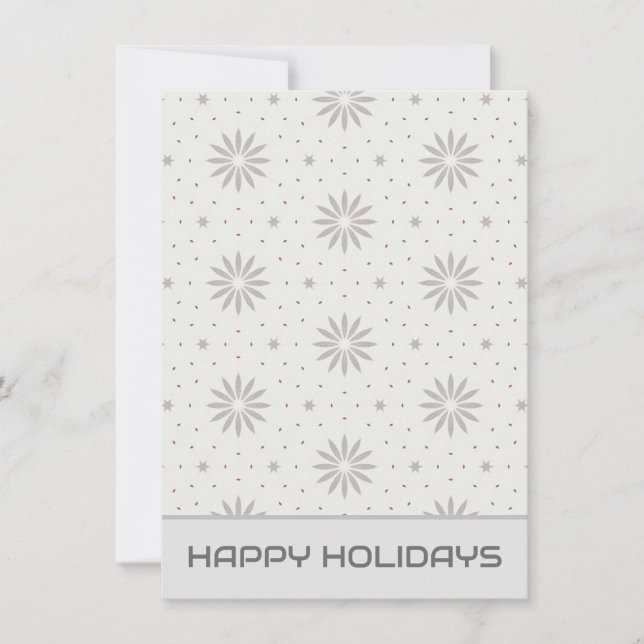 Patterned Holiday Card (Front)