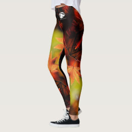 Patterned Leggings - White B&B Logo
