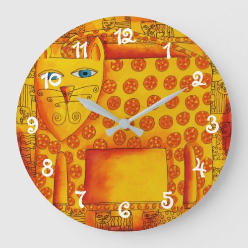 Patterned Leopard Large Clock