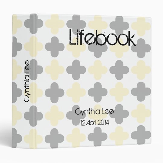 Patterned Lifebook Foster Care Adoption Binder