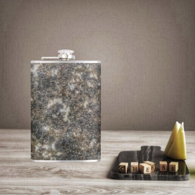 Patterned Marble   Flask (This Patterned Marble Hip Flask, is texturally designed, to look like an earthenware vessel!)