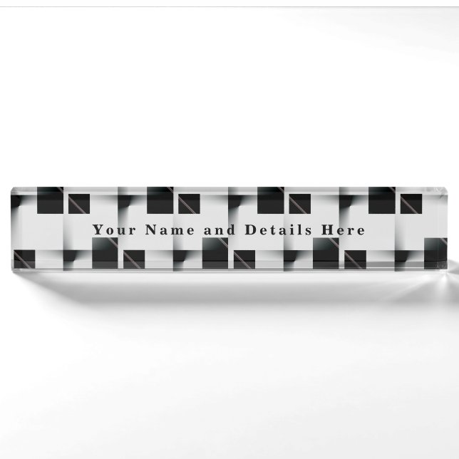 Patterned Name Plate (Front)