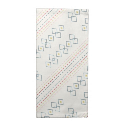 Patterned Napkin Geometric Pattern SageYellow   Cloth Napkin