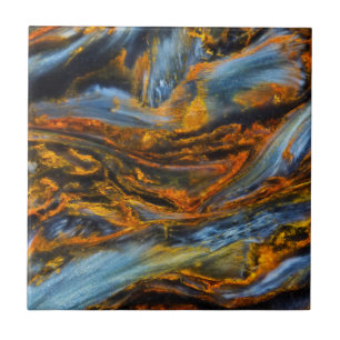 Patterned Pietersite Ceramic Tile