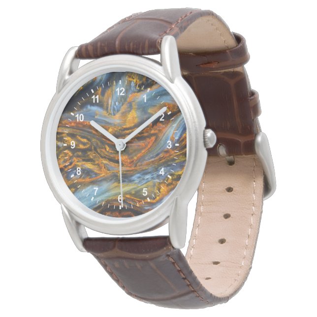 Patterned Pietersite Watch (Angled)