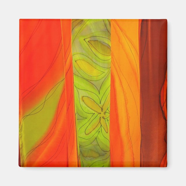 Patterned Scarves Magnet (Front)