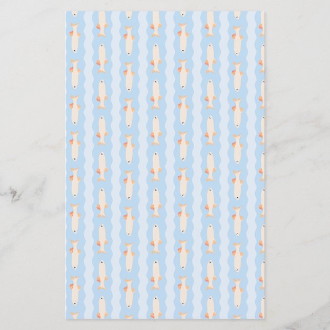 patterned scrap booking paper nautical Flyer (Back)