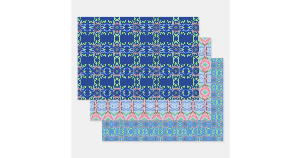 Patterned Shelf Or Drawer Liner Wrapping Paper Sheets Zazzle