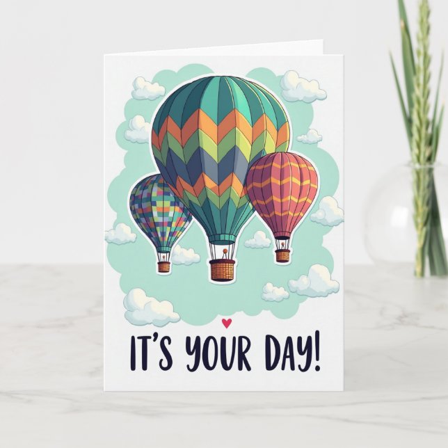 Patterned Sky Birthday Card (Front)
