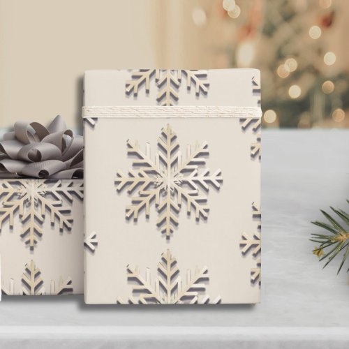 Patterned Snowflake Wrapping Paper
