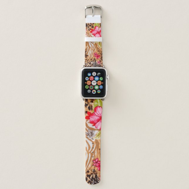 Patterned Stitch Customizable Apple Watch Band (Front)