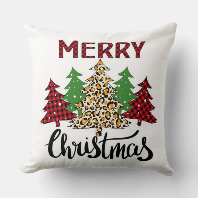 “Patterned Tree” Throw Pillow (Front)