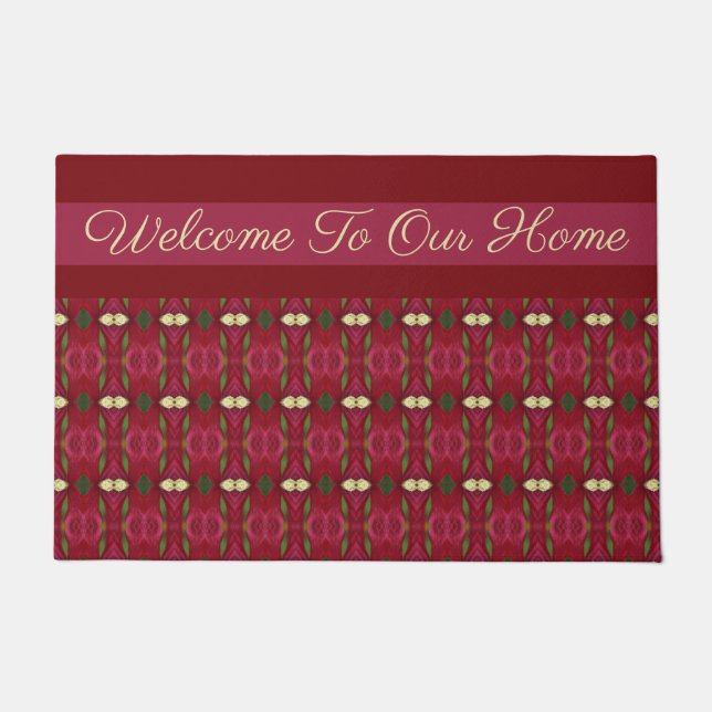 Patterned Welcome Design Doormat (Front)