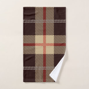 Patternl Stylish Scottish Geometric Vintage  Hand Towel