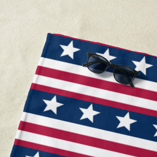 Patternraid pattern 3 - American flag Beach Towel