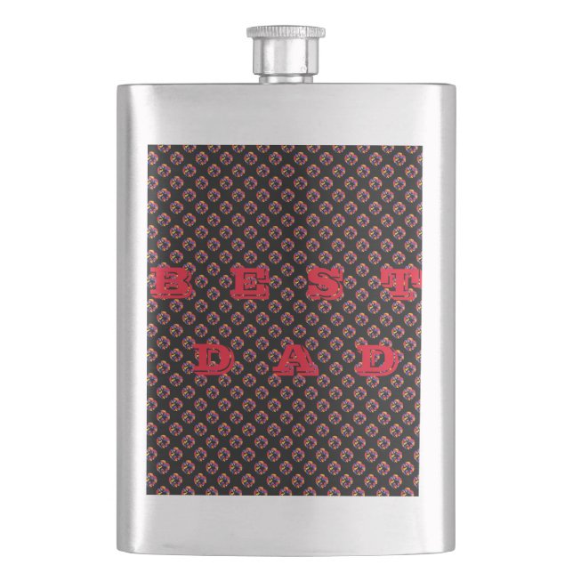 PATTERNS AND WORDS FOR DAD FLASK (Front)