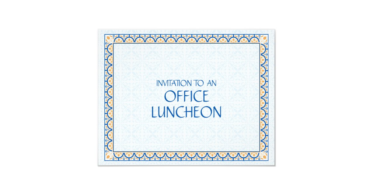 patterns borders 2 office lunch invitation zazzle com lunch party invitations
