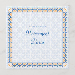 Patterns & Borders 2 Retirement Party Invitation