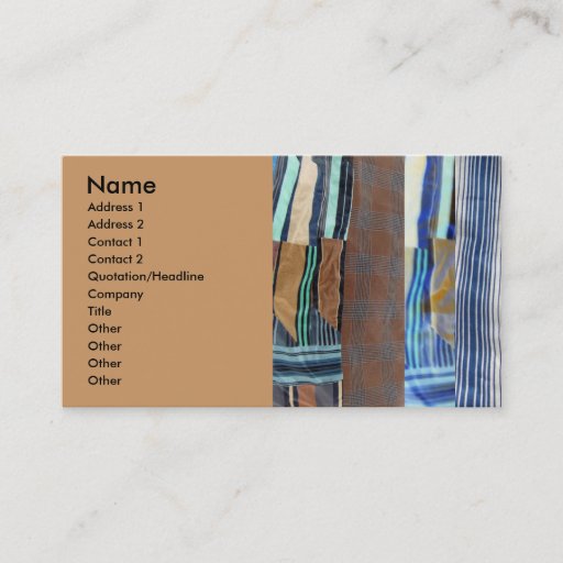 Customizable Patterns Business Card