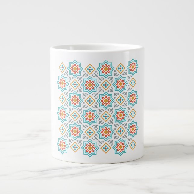 Patterns & Clipart Collection | Seamless Decorativ Giant Coffee Mug (Front)