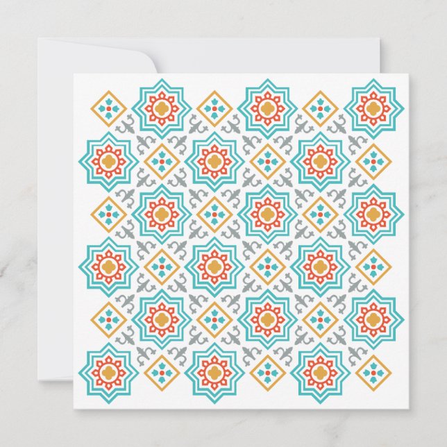 Patterns & Clipart Collection | Seamless Decorativ Invitation (Front)