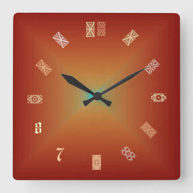 Patterns For Numbers> Artistic Clocks | Zazzle