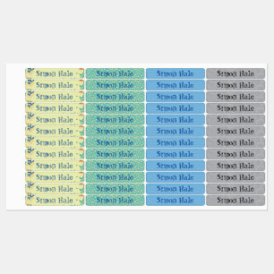 Patterns full of bright colorful fun designs kids' labels