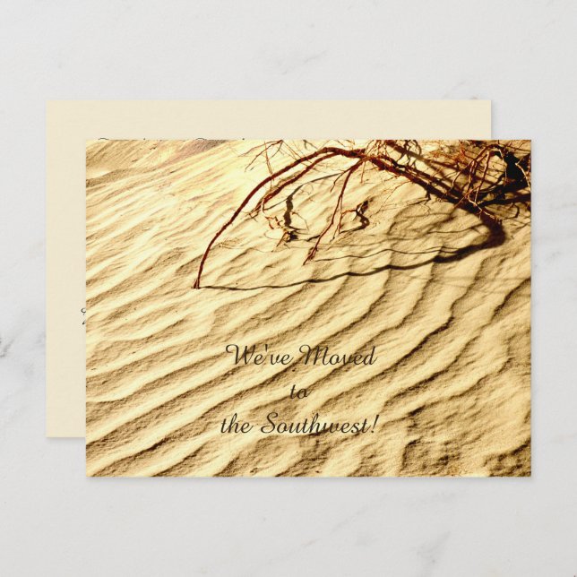 Patterns in the Sand, New Address Announcement (Front/Back)