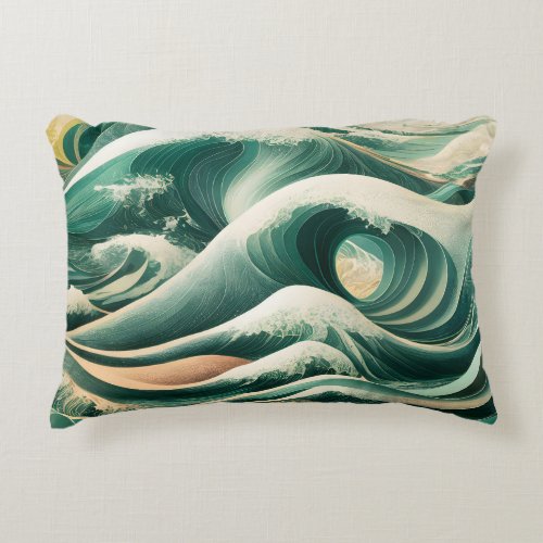 Patterns Inspired by the Sea Accent Pillow