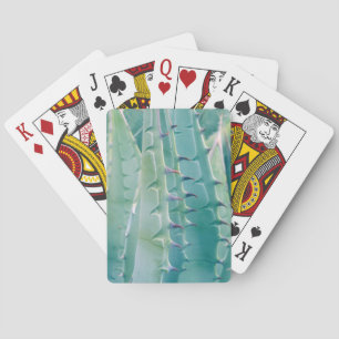 Patterns of an Agave plant Poker Cards