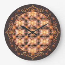 Patterns of Light Wall Clock