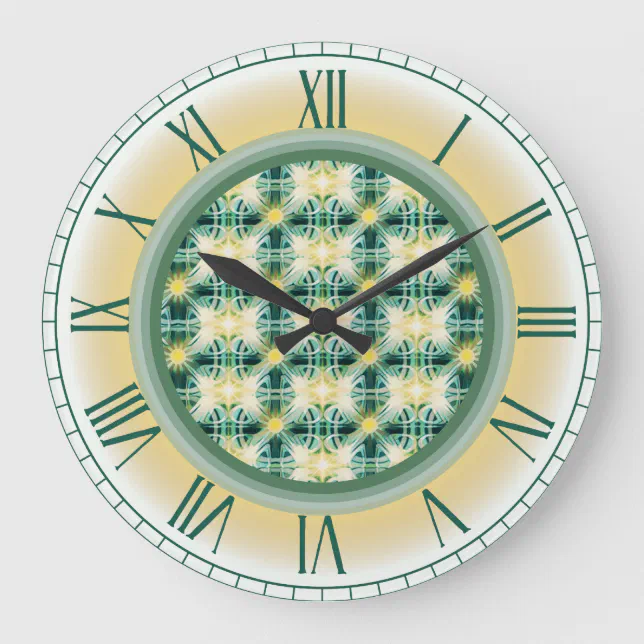 Patterns of Light Wall Clock | Zazzle