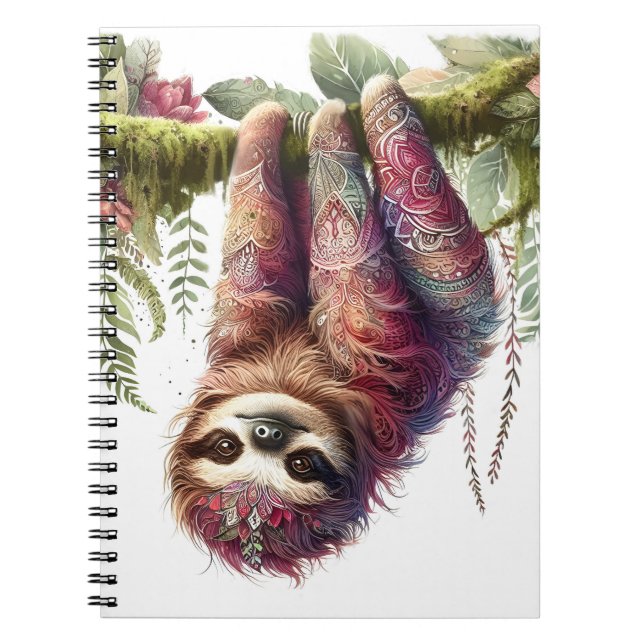 Patterns of Nature - Jungle Sloth Notebook (Front)