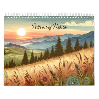 Patterns of Nature Watercolor Landscape Calendar