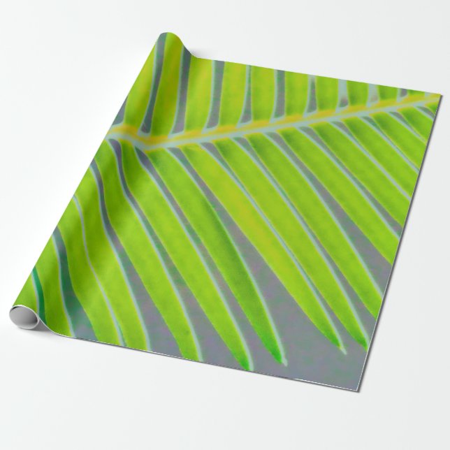 Patterns of Palms Wrapping Paper (Unrolled)
