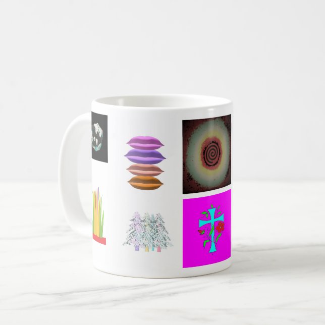 Patterns pictures and art a varied lot coffee mug (Front Left)