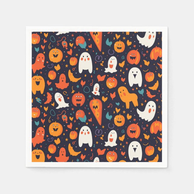 Patterns that capture the charm of Halloween Napkins (Front)