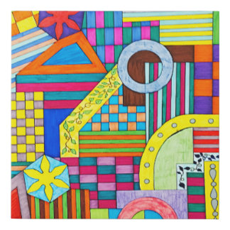 Patterns Vines and Curves Faux Canvas Print